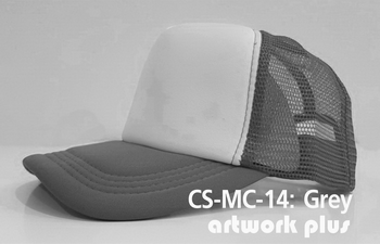 CAP SIMPLE- CS-MC-14, Grey, หมวกตาข่าย, หมวกแก๊ปตาข่าย, หมวกแก๊ปสำเร็จรูป, หมวกแก๊ปพร้อมส่ง, หมวกแก๊ปราคาโรงงาน, หมวกตาข่ายสีเทา